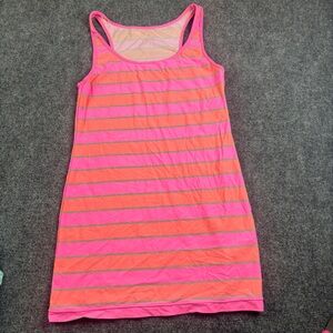 COCO RAVE Women’s Neon Pink/Orange Swimsuit Cover-Up Dress size: Small